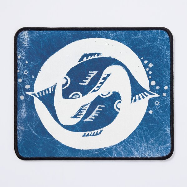 Item preview, Fish Cyanotype, Blue Ocean Print designed and sold by Maddy Bennett.
