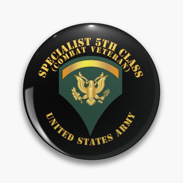 Item preview, Ejército - Especialista de 5.ª clase - SP5 - Veterano de combate designed and sold by Military Insignia Products.
