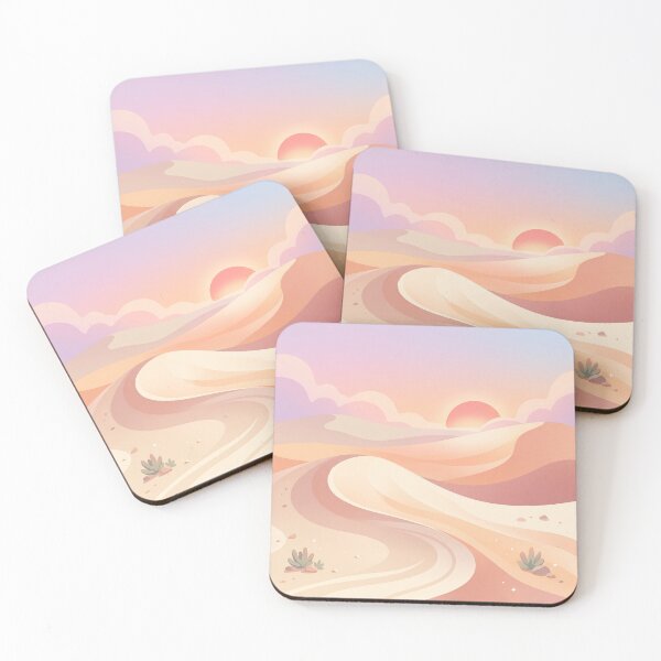 Item preview, Pastel Desert Dunes and Warm Sunset designed and sold by Neural Dream.
