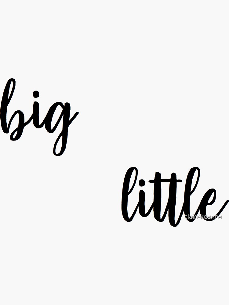 big little stickers Sticker for Sale by clairekeanna