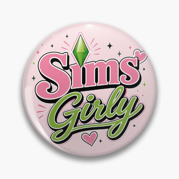 Item preview, Sims Girly | Cute Gamer Typography Design for Simulation Game Fans designed and sold by TheStephanieRome.