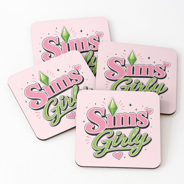 Item preview, Sims Girly | Cute Gamer Typography Design for Simulation Game Fans designed and sold by TheStephanieRome.