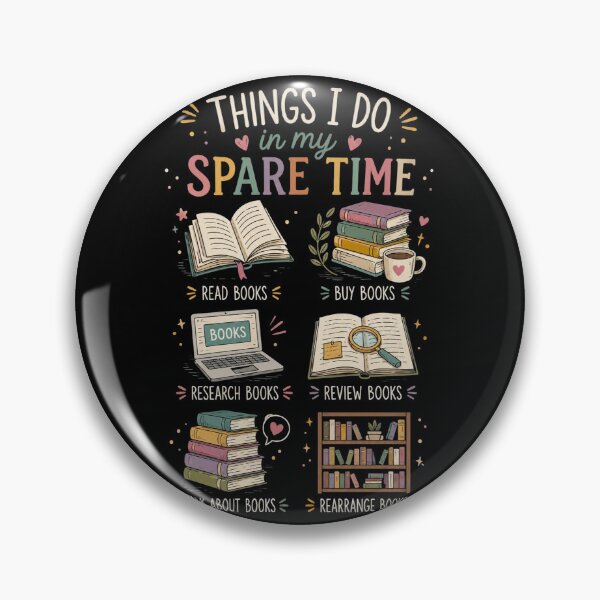 Item preview, Things I Do In My Spare Time Book, Funny Book Lover designed and sold by Sprinkle12345.