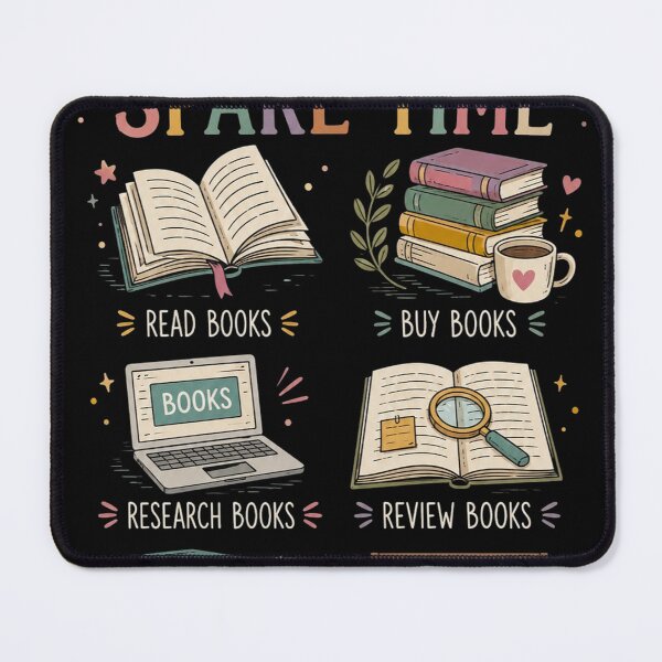 Item preview, Things I Do In My Spare Time Book, Funny Book Lover designed and sold by Sprinkle12345.
