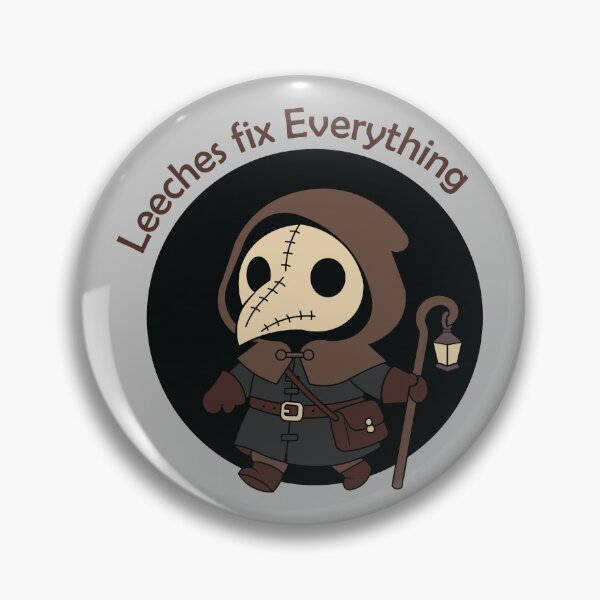 Item preview, Leeches Fix Everything | Gothic Plague Doctor designed and sold by Hallowed Artistry.