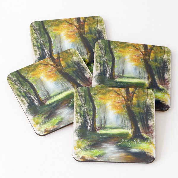 Item preview, A stream in the undergrowth designed and sold by zelmifineart.