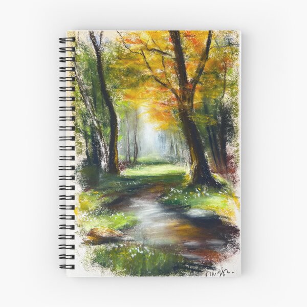 Item preview, A stream in the undergrowth designed and sold by zelmifineart.