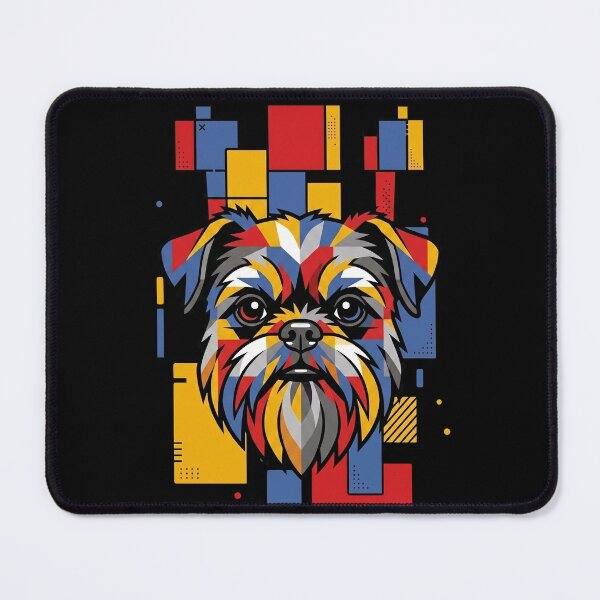 Item preview, Funny Brussels Griffon Colorful Blocks Geometric Art Mom Dad Kids designed and sold by FurryHavenPH.