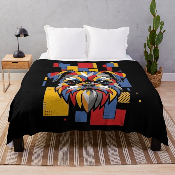 Item preview, Funny Brussels Griffon Colorful Blocks Geometric Art Mom Dad Kids designed and sold by FurryHavenPH.