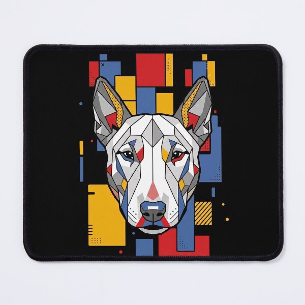 Item preview, Funny Bull Terrier Colorful Blocks Geometric Art Mom Dad Kids designed and sold by FurryHavenPH.