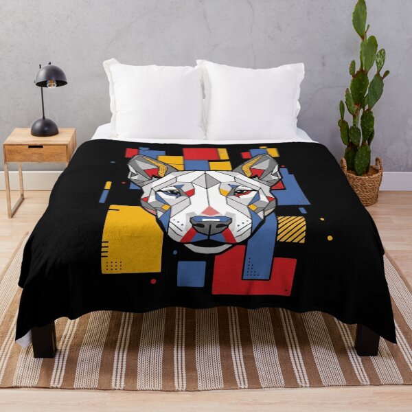 Item preview, Funny Bull Terrier Colorful Blocks Geometric Art Mom Dad Kids designed and sold by FurryHavenPH.