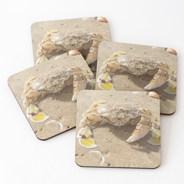 Item preview, Cute Yellow Atlantic Ghost Crab on Beach designed and sold by Yanshuf.