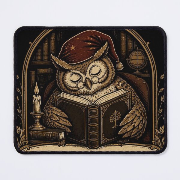 Item preview, I Read Past My Bedtime Funny Owl Reader Design designed and sold by thoughtswear.