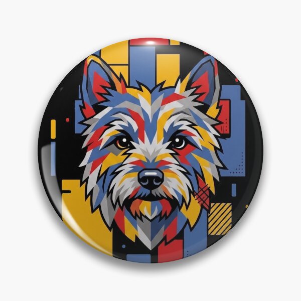 Item preview, Funny Cairn Terrier Colorful Blocks Geometric Art Mom Dad Kids designed and sold by FurryHavenPH.