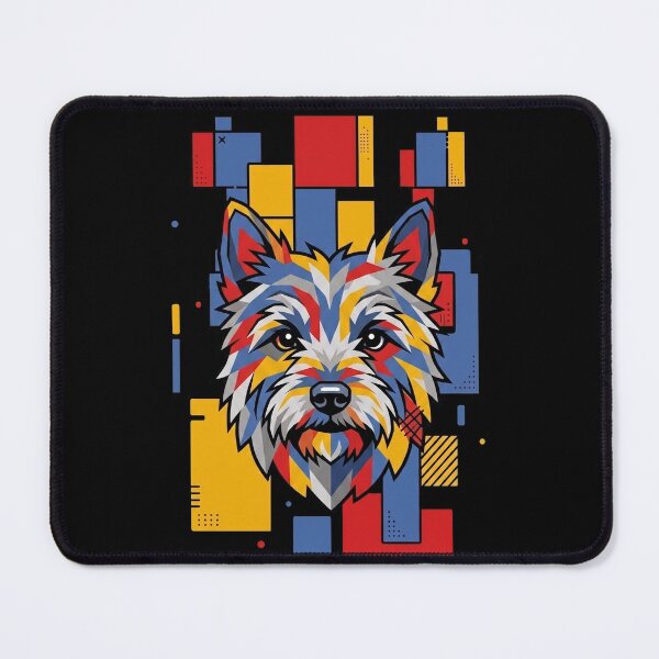 Item preview, Funny Cairn Terrier Colorful Blocks Geometric Art Mom Dad Kids designed and sold by FurryHavenPH.