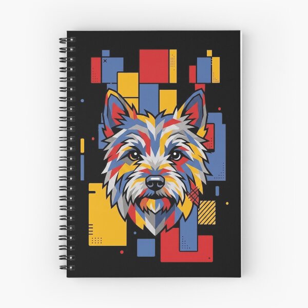 Item preview, Funny Cairn Terrier Colorful Blocks Geometric Art Mom Dad Kids designed and sold by FurryHavenPH.