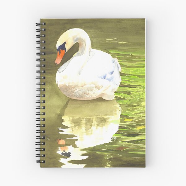 Item preview, Swan Watercolor designed and sold by Cobalt Blue Watercolors.