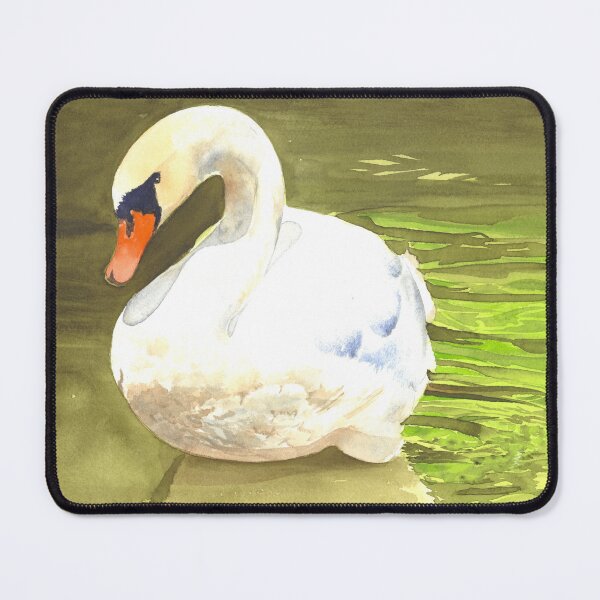 Item preview, Swan Watercolor designed and sold by Cobalt Blue Watercolors.