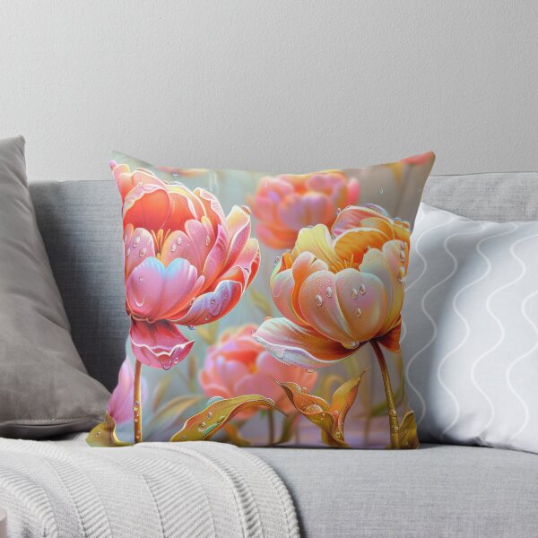 Item preview, Tulip Flowers Art – Elegant Botanical Floral Garden Art  designed and sold by MargaretWiktor.