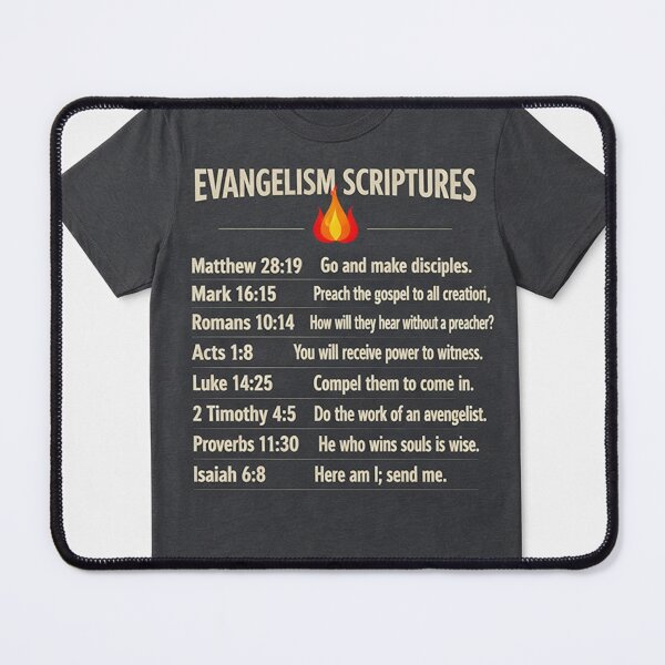 Item preview, Evangelism Scriptures – Bold Christian Witness Tee designed and sold by Faithwave Hope & Haven.
