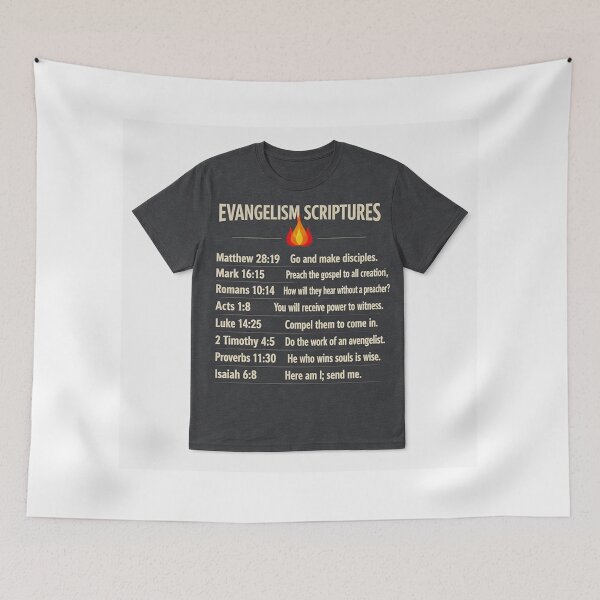 Item preview, Evangelism Scriptures – Bold Christian Witness Tee designed and sold by MastersDesignNk.
