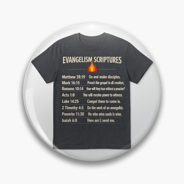 Item preview, Evangelism Scriptures – Bold Christian Witness Tee designed and sold by MastersDesignNk.