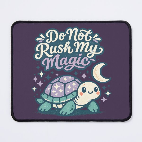 Item preview, Do Not Rush My Magic Inspirational Turtle Vintage Quote T-Shirt Design designed and sold by  Artistry in Motion by MADsrecreation.