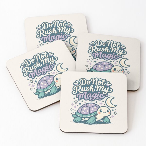 Item preview, Do Not Rush My Magic Inspirational Turtle Vintage Quote T-Shirt Design designed and sold by  Artistry in Motion by MADsrecreation.