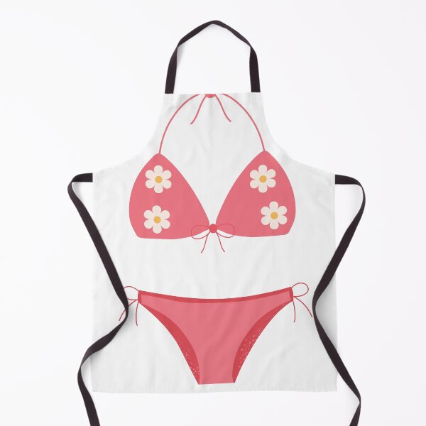 Item preview, Cute Retro Pink Daisy Bikini Swimsuit designed and sold by BetweenForms.