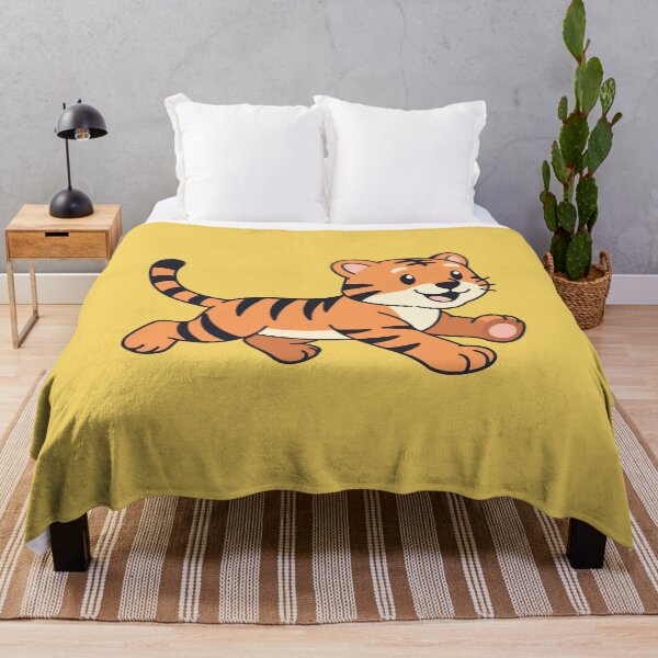 Item preview, Cute Cartoon Tiger Cub Adorable Chibi Baby Tiger Art designed and sold by SolutionsArt.