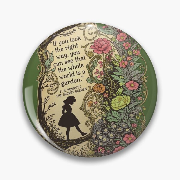 Item preview, The Secret Garden Quote Floral Collage designed and sold by Reverie & Roses.