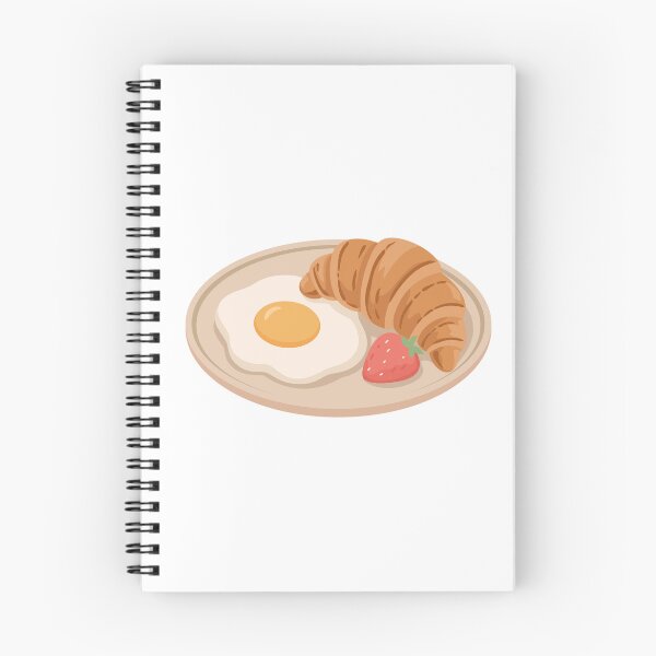 Item preview, Croissant and Fried Egg Breakfast Plate with Strawberry designed and sold by Anne97s.