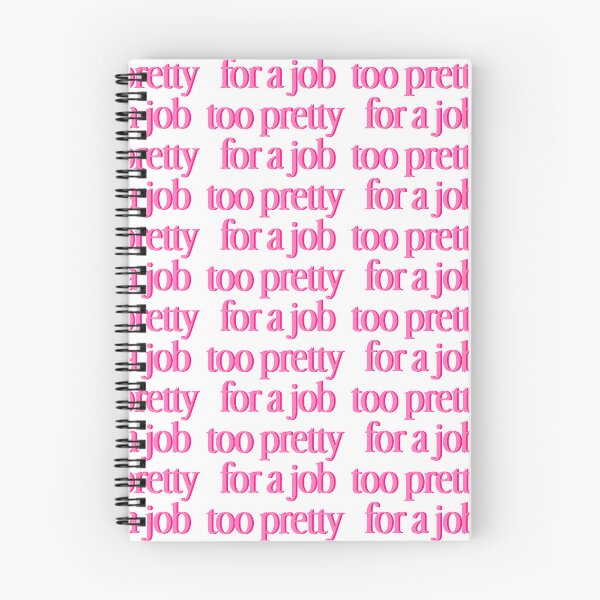 Item preview, Too Pretty for a Job - Bold Pink Typography designed and sold by Gelyane.