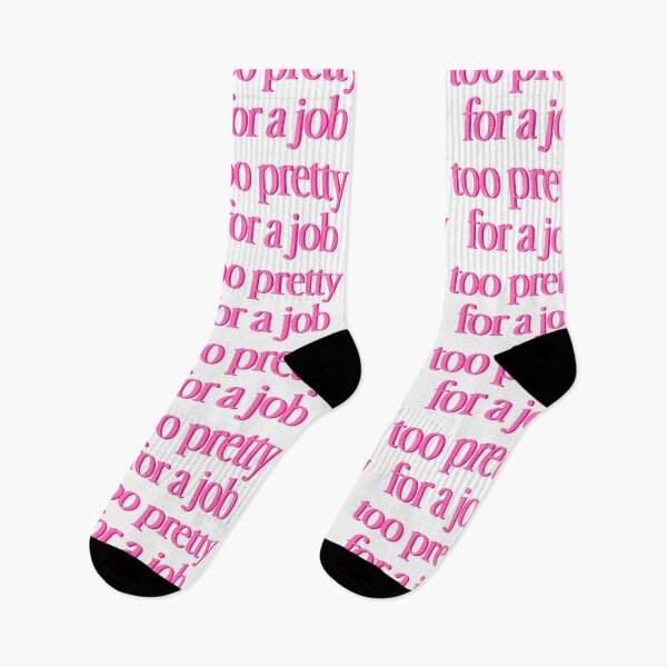 Item preview, Too Pretty for a Job - Bold Pink Typography designed and sold by Gelyane.