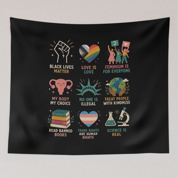 Item preview, Big Fan Of Human Rights, Rainbow LGBT, Equality, Human Rights, Social Justice, Activist, Anti Trump designed and sold by Sprinkle12345.