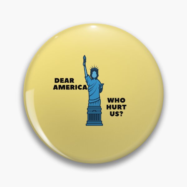 Item preview, Dear America Who Hurt Us - Statue of Liberty Silhouette designed and sold by SandyPlace.
