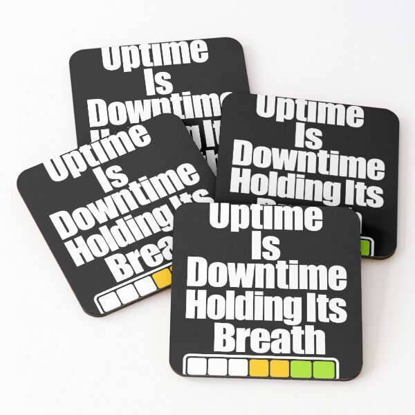 Item preview, Uptime is downtime with holding your breath designed and sold by pirminio.