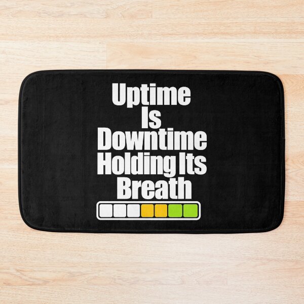Item preview, Uptime is downtime with holding your breath designed and sold by pirminio.