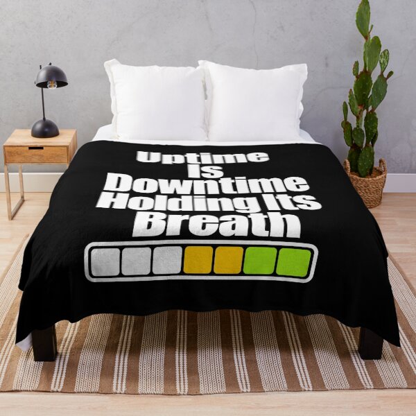 Item preview, Uptime is downtime with holding your breath designed and sold by pirminio.