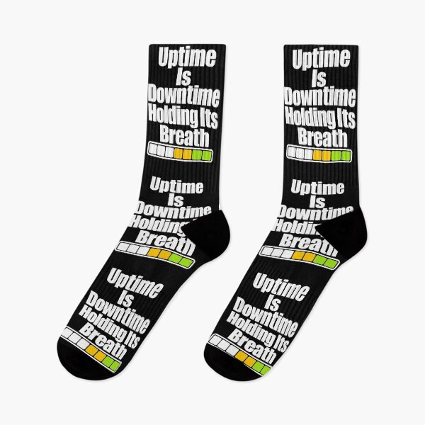 Item preview, Uptime is downtime with holding your breath designed and sold by pirminio.
