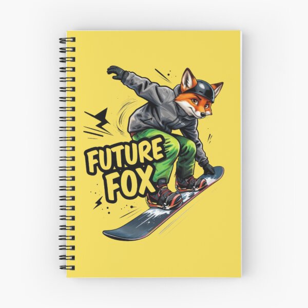 Item preview, Future Fox Snowboard Retro Animal Winter Sports Design designed and sold by PixelStyle Studio.