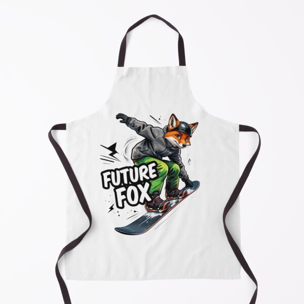 Item preview, Future Fox Snowboard Retro Animal Winter Sports Design designed and sold by PixelStyle Studio.