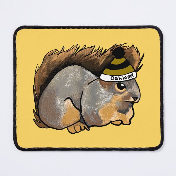 Item preview, Squirrel in an Oakland University Hat designed and sold by Chaotic-Koala.