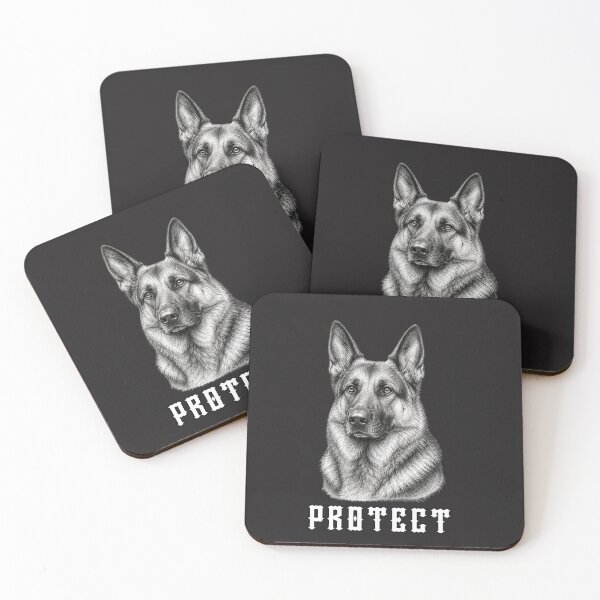 Item preview, Protect German Shepherd Shirt | Vintage Engraved German Shepherd Portrait Tee designed and sold by AdicretorDesign.