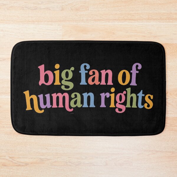 Item preview, Big Fan Of Human Rights, Rainbow LGBT, Equality, Human Rights, Social Justice, Activist, Anti Trump designed and sold by Sprinkle12345.