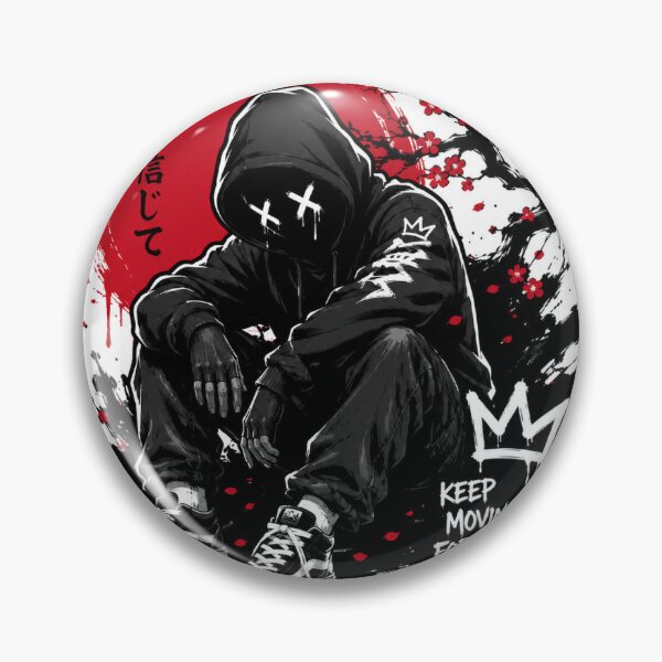 Item preview, Keep Moving Forward Sticker – Urban Hoodie Street Art | Dark Graffiti Anime Style designed and sold by ByLariStudio27.
