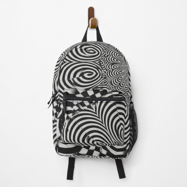 Item preview, Mind-Bending Optical Illusion - Black and White Hypnotic Mandala designed and sold by Dzblack.