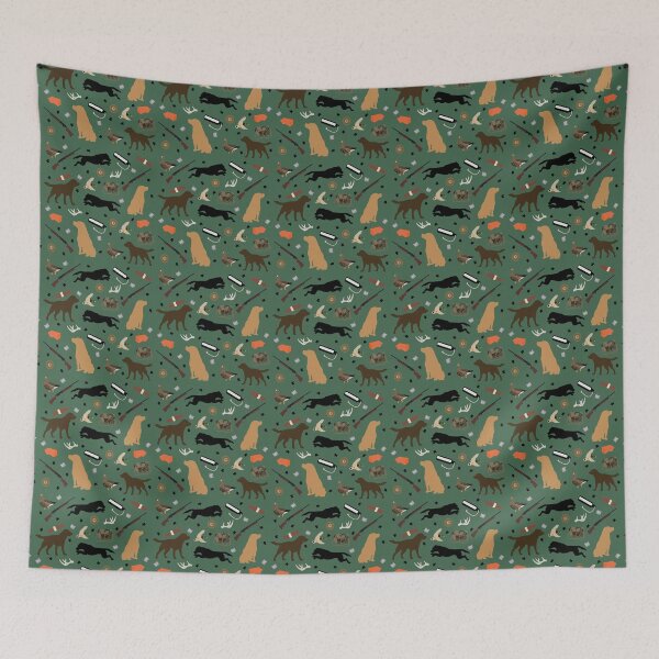 Item preview, Labrador Retriever Duck Hunting Pattern | Waterfowl Dog designed and sold by tayburson.