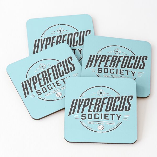 Item preview, Hyperfocus Society | ADHD Neurodivergent Productivity Typography Design designed and sold by TheStephanieRome.