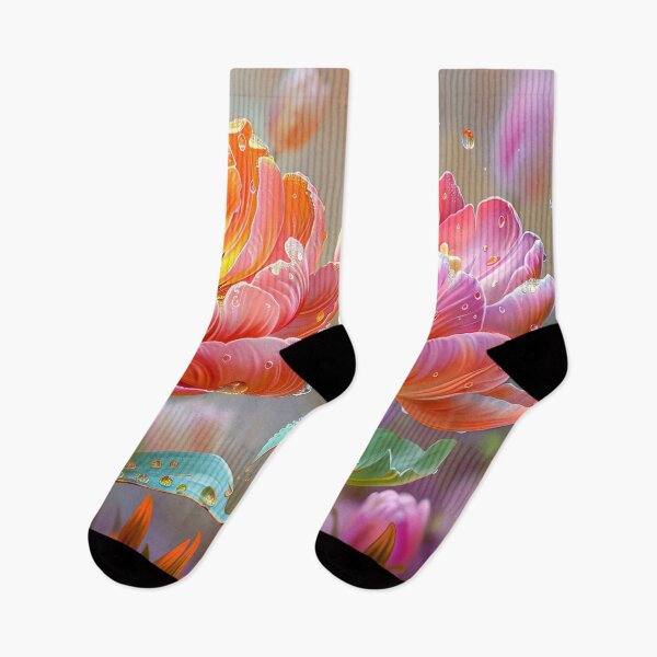 Item preview, Tulip Flowers Art – Elegant Botanical Floral Garden Art  designed and sold by MargaretWiktor.